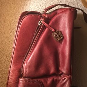 Giani Bernini Red Brown Purse Crossbody Handbag